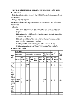 Đề thi học kì 2 môn Khoa học tự nhiên 7 năm 2022 - 2023 sách Chân trời sáng tạo - Đề 3