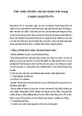 Cảm nhận về nhân vật anh thanh niên trong truyện Lặng lẽ Sa Pa | Ngữ văn 9