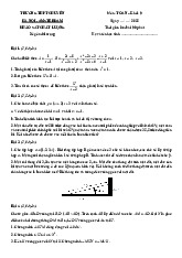 Đề khảo sát Toán 9 năm 2025 – 2026 trường THPT chuyên Hà Nội – Amsterdam