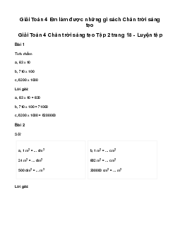 Giải Toán lớp 4 Bài 48: Em làm được những gì? | Chân trời sáng tạo