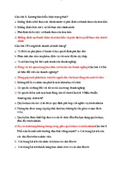 Đề cương tổng hợp câu hỏi và mẫu đề thi ôn tập môn Đạo đức kinh doanh & văn hóa doanh nghiệp