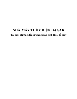 Tài liệu Hướng dẫn sử dụng màn hình HMI tổ máy