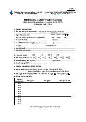 Mẫu Phiếu đăng kí tuyển sinh 2023 | Đại học Lao động - Xã hội