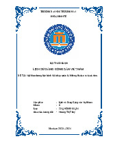 Việt Nam trong tiến trình Hội nhập quốc tế. Những thời cơ và thách thức | Bài thảo luận Lịch sử đảng Cộng sản Việt Nam