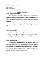 Seminar 1 môn Luật kinh tế 2 | Trường Đại học Kinh doanh và Công nghệ Hà Nội