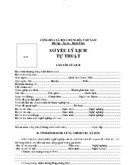 Lý lịch gia đình