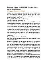 Toán lớp 5 trang 99, 100: Diện tích hình tròn - Luyện tập có đáp án