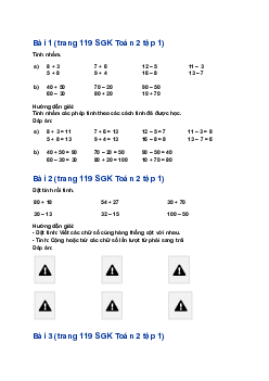 Giải SGK Toán lớp 2 trang 125, 126 Ôn tập hình học và đo lường| Chân trời sáng tạo