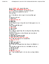 Câu hỏi trắc nghiệm có đáp án môn Cơ sở văn hóa| Trường Đại học Hà Nội