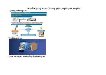 Ảnh về ứng dụng của mã QR trong quản lí và phân phối hàng hóa | Trường Đại học Giao thông Vận Tải