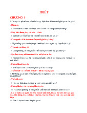 Đề cương môn Triết học Mac Lê nin  - trường đại học Thủy lợi