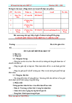 Giáo án Khoa học tự nhiên 7 Vật lí Ôn tập Chủ đề 7: Tính chất từ của chất | Cánh diều