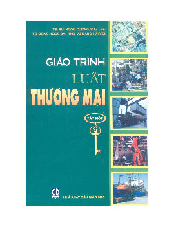 Giáo trình Luật thương mại (tập 1) | Đại học Luật Hà Nội