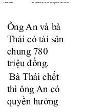 Pháp luật đại cương về di sản thừa kế môn Pháp luật đại cương| Trường Đại học Ngoại Thương