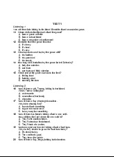 Listening Skills Practice - ESL Test 1 & 2 Insights | Tiếng Anh | Đại học Kinh tế - Đại học Đà Nẵng