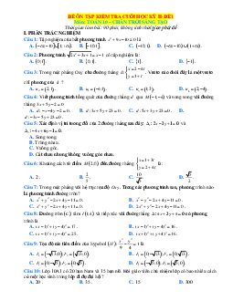 Bộ đề thi học kỳ 2 Toán 10 Chân trời sáng tạo (có đáp án)