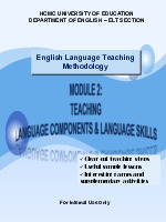 English Language Teaching Methodology | Coursebook for ELT