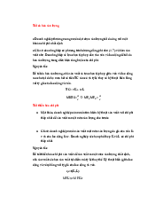 Tối đa hóa sản lượng - Tối thiểu hóa chi phí(Quản trị kinh doanh) | Trường Đại học Lao động - Xã hội