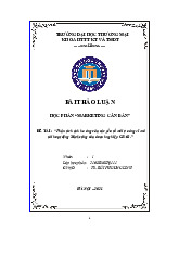 Phân tích ảnh hưởng của các yếu tố môi trường vĩ mô  tới hoạt động Marketing của doanh nghiệp GRAB | Bài thảo luận marketing căn bản