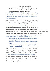 Bài tập Chương 3: Tư Tưởng Hồ Chí Minh Về Xây Dựng CNXH | Tư Tưởng Hồ Chí Minh | Đại học Kinh tế - Đại học Đà Nẵng