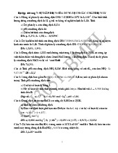 Bài tập chương 7: Sự dẫn điện của dung dịch các chất điện ly | Bài tập môn Hóa lý | Đại học Bách khoa hà nội