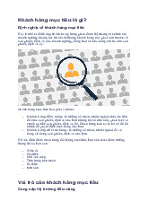 Khách Hàng Mục Tiêu: Định Nghĩa và Vai Trò Trong Marketing