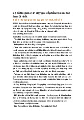 Bộ đề thi giáo viên dạy giỏi cấp tiểu học có đáp án mới nhất