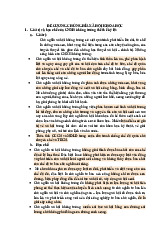 ĐỀ CƯƠNG CHỦ NGHĨA XÃ HỘI KHOA HỌC VÀ CÁC ĐẶC TRƯNG THỜI KỲ QUÁ ĐỘ