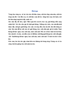 Kể chuyện Đôi bạn | Tiếng việt 1 Cánh Diều