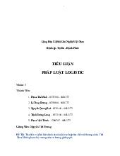 Bài tập pháp luật logistics | Đại học Xây Dựng Hà Nội