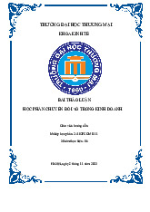 Tìm hiểu và phân tích quá trình chuyển đổi số của 1 doanh nghiệp trong lĩnh vực y tế tại Việt Nam | Bài thảo luận chuyển đổi số trong kinh doanh