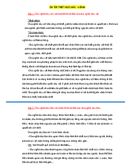 Ôn tập Triết Học Phiên bản rút gọn | Trường Đại học Giao thông Vận Tải