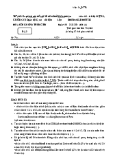 Đề cuối kì môn Hệ QTCSDL | Cơ sở dữ liệu | Trường Đại học Công nghiệp TP.HCM