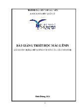 Bài giảng chương 2 môn Triết học mác-lênin  (dành cho hệ đại học không chuyên lý luận chính trị) | Trường Đại học Sư Phạm Hà Nội