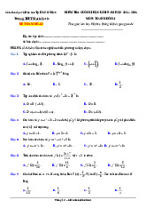 Đề tham khảo cuối kì 2 Toán 11 năm 2024 – 2025 trường THPT Marie Curie – TP HCM có đáp án