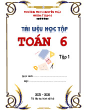 Tài liệu học tập môn Toán 6 học kì 1 năm học 2025 – 2026