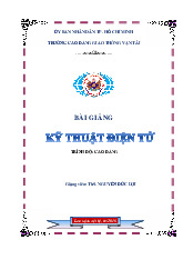 Giáo tình môn Kỹ thuật điện tử | Trường Đại học Giao thông vận tải