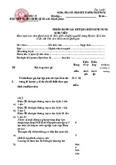Phiếu đánh giá kết quả rèn luyện của sinh viên | Học viện Hành chính Quốc gia