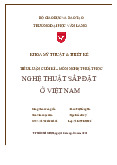 Nghệ thuật sắp đặt ở Việt Nam | Tiểu luận cuối kì Nghệ thuật học