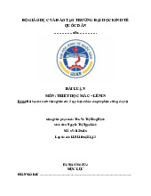 Bài học rút ra từ việc nghiên cứu 3 quy luật cơ bản của phép biện chứng duy vật | Bài tập lớn môn Quản lý học; tuy | Bài tập lớn môn Quản lý học