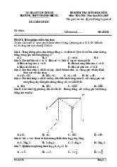 Đề giữa kì 2 Toán 11 năm 2024 – 2025 trường THPT Thanh Miện 2 – Hải Dương có đáp án