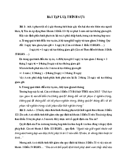 Bài tập học phần Luật hình sự của trường đại học Luật Hà Nội