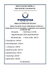 Tác động của đặc tính khách sạn đến giá phòng khách sạn tại hải phòng: sự mở rộng của lý thuyết giá hưởng thụ | Bài tiểu luận nhóm học phần Kinh tế lượng | Trường Đại học Phenikaa