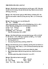 Bài tập về nhiệt động học môn hóa đại cương–Trường Đại học bách khoa - Đại học đà nẵng.