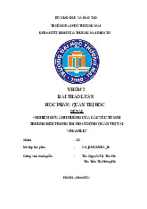 Nghiên cứu ảnh hưởng của các yếu tố môi trường bên trong tới hoạt động quản trị tại công ty vinamilk | Bài thảo luận quản trị học