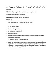 Bài 7. Đặc Điểm Giải Phẫu Chung Bộ Răng Sữa - Cô Nga. Môn Răng hàm mặt (Phenikaa) | Đại học Trường Đại học Phenika.