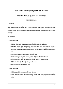 Tập làm văn lớp 5: Tả quang cảnh sau cơn mưa