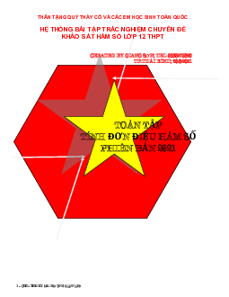 Toàn tập tính đơn điệu của hàm số Toán 12