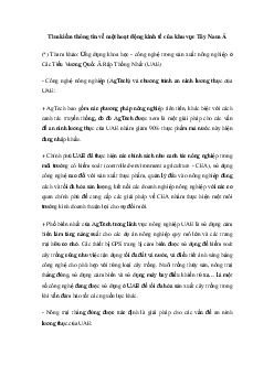Tìm kiếm thông tin về một hoạt động kinh tế của khu vực Tây Nam Á | Kết nối tri thức