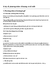 Ví dụ về phương châm về lượng và về chất